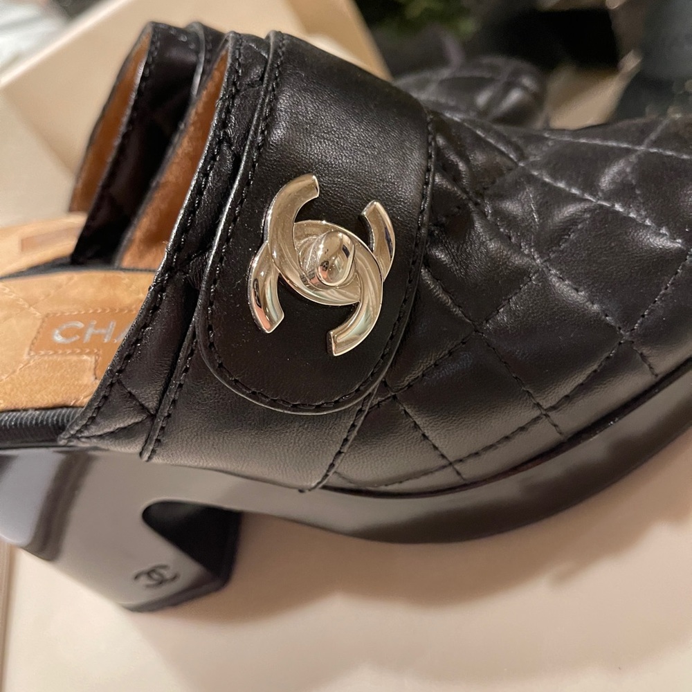 Chanel Clogs Mules Black 36 6